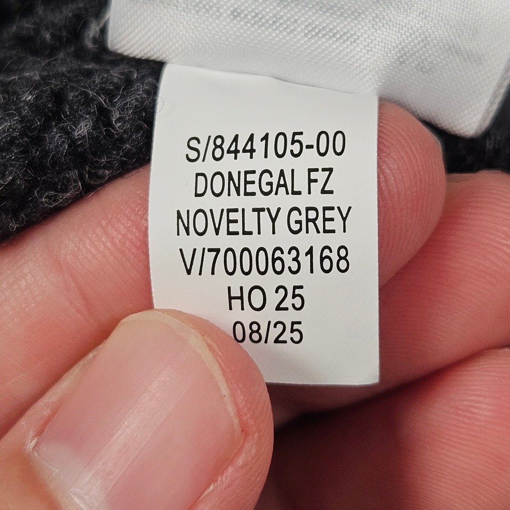 NEW Gap Full Zip Cardigan Sweater Mens Medium Wool Nylon Fair Isle Donegal - Picture 11 of 12